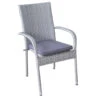 SenS-Line - Rhodos Stapelstoel Grey + Cushion - Grijs -Huishoudelijke Goederen Winkel 1000052331