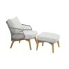 4 Seasons Sempre Loungestoel + Voetenbank - Teak/Silver Grey 1 4 Seasons Sempre Loungestoel + Voetenbank - Teak/Silver Grey -Huishoudelijke Goederen Winkel 1000052975