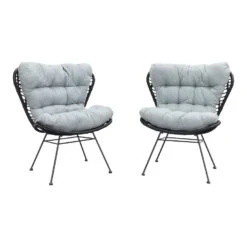 Garden Impressions Libelle Retro Loungestoel - Set Van 2 - Zwart