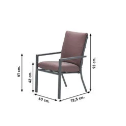 Sergio Dining Tuinstoel Carbon Black/Copper -Huishoudelijke Goederen Winkel 1000053221 0101