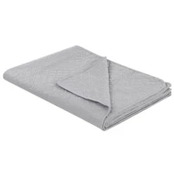 Beliani Sprei ALAMUT - Grijs Polyester
