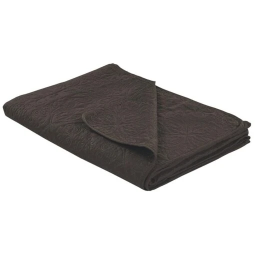 Beliani Sprei RAYEN - Bruin Polyester
