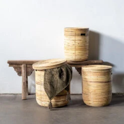 Giga Meubel Wasmand Rotan Ø40cm - Incl. Deksel - Wasmand Stripe 9 Giga Meubel Wasmand Rotan Ø40cm - Incl. Deksel - Wasmand Stripe -Huishoudelijke Goederen Winkel 1000057303 0103