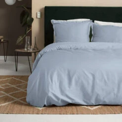 Cinderella Sundays - Dekbedovertrek - Satijn - 260x200/220 Cm - Soft Blue 6 Cinderella Sundays - Dekbedovertrek - Satijn - 260x200/220 Cm - Soft Blue -Huishoudelijke Goederen Winkel 1000059433 0101