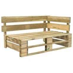 VidaXL Tuinbank Met Grijze Kussens Pallet Grenenhout -Huishoudelijke Goederen Winkel 1000060776 0102