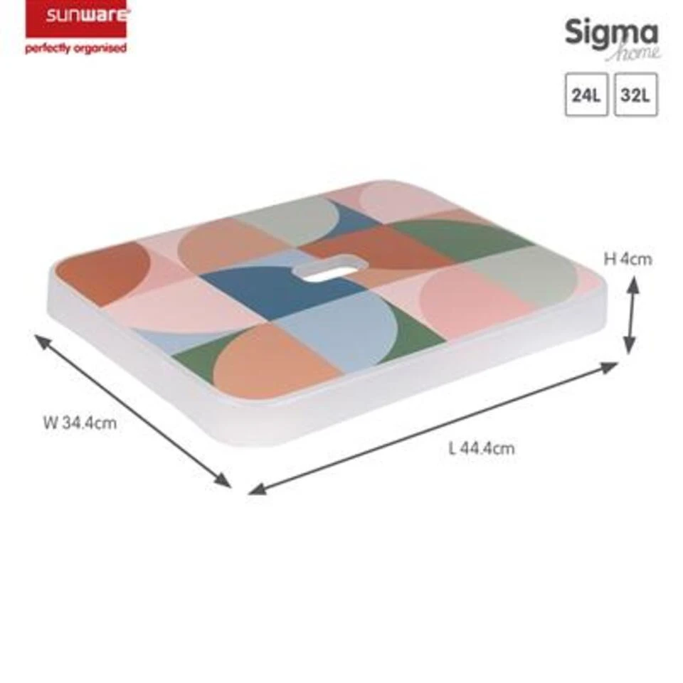 Sigma Home Deksel Decor Terra - Opbergbox 24L En 32L 4 Sigma Home Deksel Decor Terra - Opbergbox 24L En 32L - Afbeelding 2