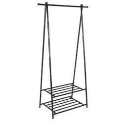 ACAZA Kledingrek - Metaal - Zwart -Huishoudelijke Goederen Winkel 1000066958 0102