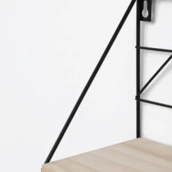 Set Van 2 Zwarte Metalen Wandrekjes Met Houten Plankje - 30 En 45 Cm 9 Set Van 2 Zwarte Metalen Wandrekjes Met Houten Plankje - 30 En 45 Cm -Huishoudelijke Goederen Winkel 1000067187 0103