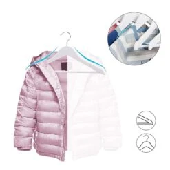 ACAZA Kinder Kledinghangers In Hout - Set Van 20 - 360° Draaibare Haak - Wit -Huishoudelijke Goederen Winkel 1000068936 0102