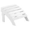 Beliani Voetenbankje ADIRONDACK - Wit Kunsthout -Huishoudelijke Goederen Winkel 1000069780