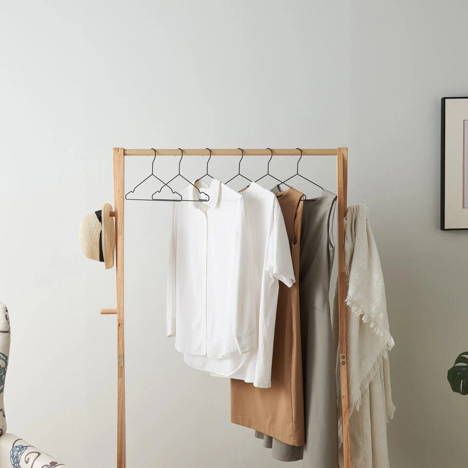 ACAZA Set Van 20 Premium Kledinghangers - Metaal - Zwart 4 ACAZA Set Van 20 Premium Kledinghangers - Metaal - Zwart - Afbeelding 2