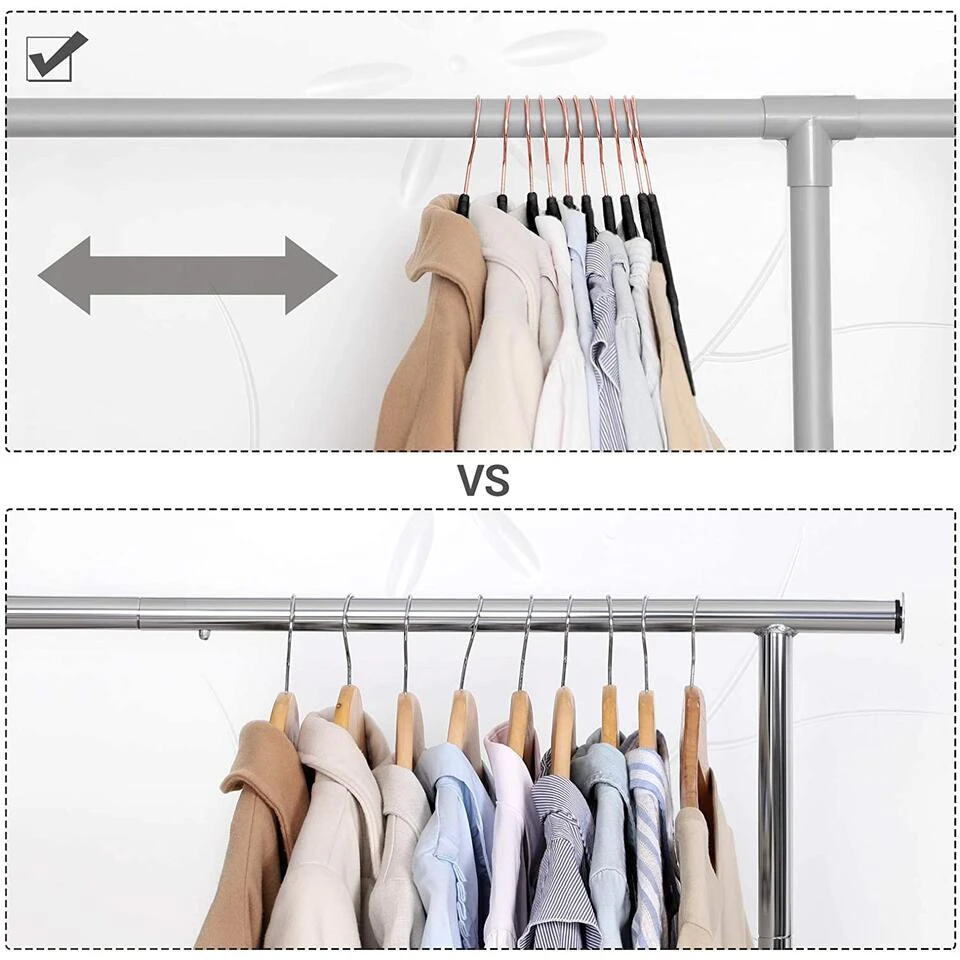 ACAZA Set Van 50 Fluwelen Kledinghangers - Zwart 6 ACAZA Set Van 50 Fluwelen Kledinghangers - Zwart - Afbeelding 4