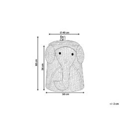 Beliani Mand DOGON - Natuurlijk Waterhyacinth -Huishoudelijke Goederen Winkel 1000074997 0102