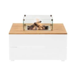 Cosipure Vuurtafel 100x100 Wit Teak 7 Cosipure Vuurtafel 100x100 Wit Teak -Huishoudelijke Goederen Winkel 1000077796 0103