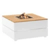 Cosipure Vuurtafel 100x100 Wit Teak 1 Cosipure Vuurtafel 100x100 Wit Teak -Huishoudelijke Goederen Winkel 1000077796