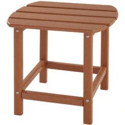 Tectake - Tuinstoel Janis Met Tafel - Houtlook - Bruin -Huishoudelijke Goederen Winkel 1000078035 0103