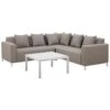 Beliani Loungeset BELIZE - Beige Polyester -Huishoudelijke Goederen Winkel 1000079566
