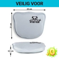 Vitapur - My First Panda Pillow 26x23 Cm - Blauw 8 Vitapur - My First Panda Pillow 26x23 Cm - Blauw -Huishoudelijke Goederen Winkel 1000080660 0102