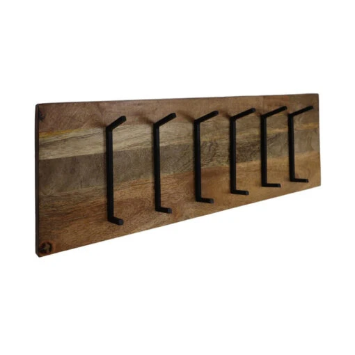 HSM Collection Kapstok Mango - 11 X30 Cm - Hout, Zwart
