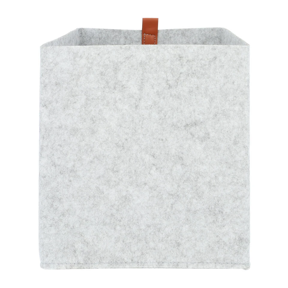 QUVIO Organizer Vierkant - 23 X 26,5 Cm - Vilt - Grijs 5 QUVIO Organizer Vierkant - 23 X 26,5 Cm - Vilt - Grijs - Afbeelding 3