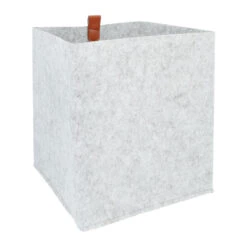 QUVIO Organizer Vierkant - 23 X 26,5 Cm - Vilt - Grijs