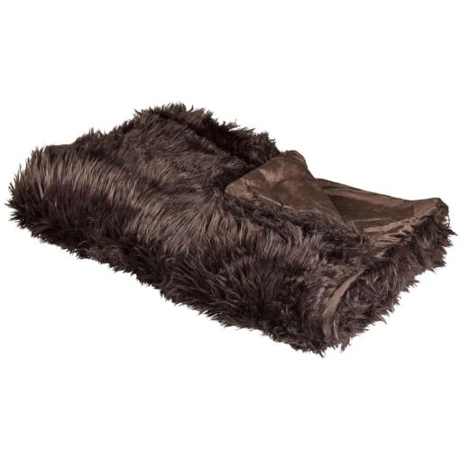 Beliani Sprei DELICE - Bruin Acryl