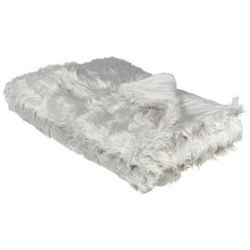 Beliani Sprei DELICE - Grijs Acryl