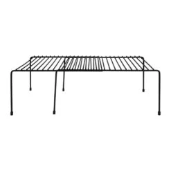 QUVIO Uitschuifbaar Keukenkast Organizer - Metaal - Zwart -Huishoudelijke Goederen Winkel 1000082216 0102