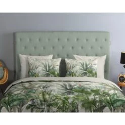 Good Morning Dekbedovertrek "Valerie" - Groen - (240x220 Cm) -Huishoudelijke Goederen Winkel 1000083580 0110