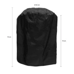 QUVIO Barbecue Beschermhoes - Waterdicht - Rond - Zwart 6 QUVIO Barbecue Beschermhoes - Waterdicht - Rond - Zwart -Huishoudelijke Goederen Winkel 1000084505 0101