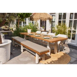 Hartman Yasmani Bank - 300x45 Cm. - White -Huishoudelijke Goederen Winkel 1000084619 0103