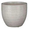 Mica Decorations Plantenpot - Terracotta - Lichtgrijs - D16/H14 Cm