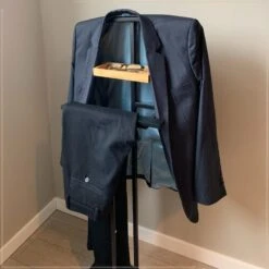 MISOU Dressboy Kledingstandaard Kledinghouder Zwart 114 Cm Bamboe En Metaal 8 MISOU Dressboy Kledingstandaard Kledinghouder Zwart 114 Cm Bamboe En Metaal -Huishoudelijke Goederen Winkel 1000085652 0110