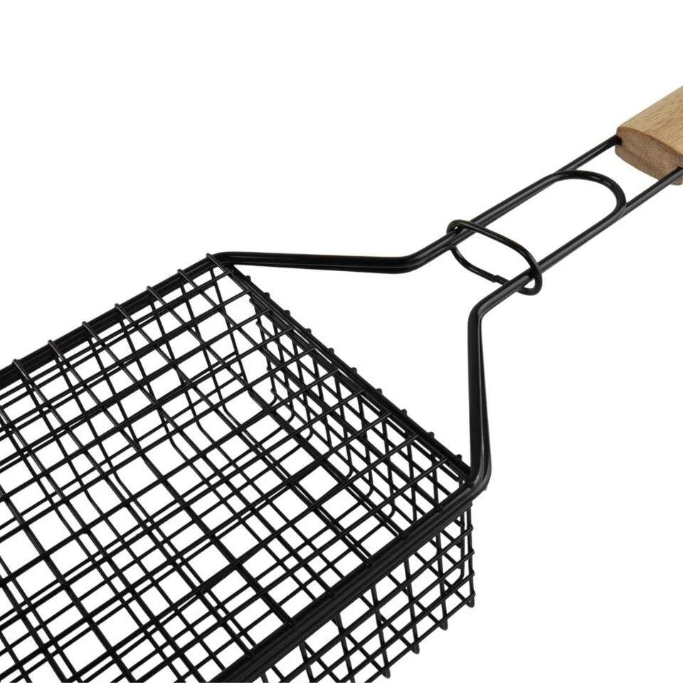 Orange85 BBQ Rooster Grill Non Stick RVS Hout Barbecue Accessoires 5 Orange85 BBQ Rooster Grill Non Stick RVS Hout Barbecue Accessoires - Afbeelding 3