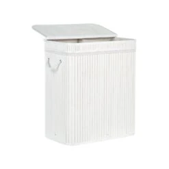 Beliani Mand KALTHOTA - Wit Bamboehout 8 Beliani Mand KALTHOTA - Wit Bamboehout -Huishoudelijke Goederen Winkel 1000087122 0104