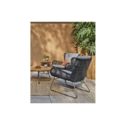 Exotan Loungestoel Outdoor Grace - Touw - Antraciet - Set Van 2 -Huishoudelijke Goederen Winkel 1000089221 0101