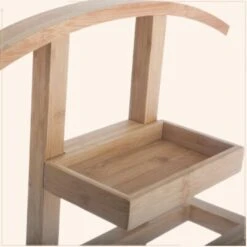 MISOU Dressboy Kledingstandaard Kledinghouder Bamboe Hout 44.8x22.2x114.2 Cm -Huishoudelijke Goederen Winkel 1000091980 0111
