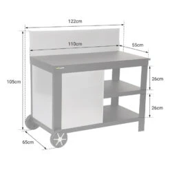 Cook'in Garden Trolleys NOVA - Zwart - Staal -Huishoudelijke Goederen Winkel 1000092246 0104