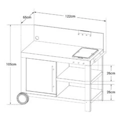 Cook'in Garden Trolleys NOVA XL - Grijs - Staal -Huishoudelijke Goederen Winkel 1000092248 0104