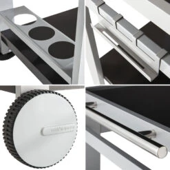 Cook'in Garden Trolleys MÉDIA M - Grijs - Staal -Huishoudelijke Goederen Winkel 1000092249 0102