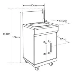 Cook'in Garden Trolleys FIDGI - Zwart - Staal -Huishoudelijke Goederen Winkel 1000092252 0104