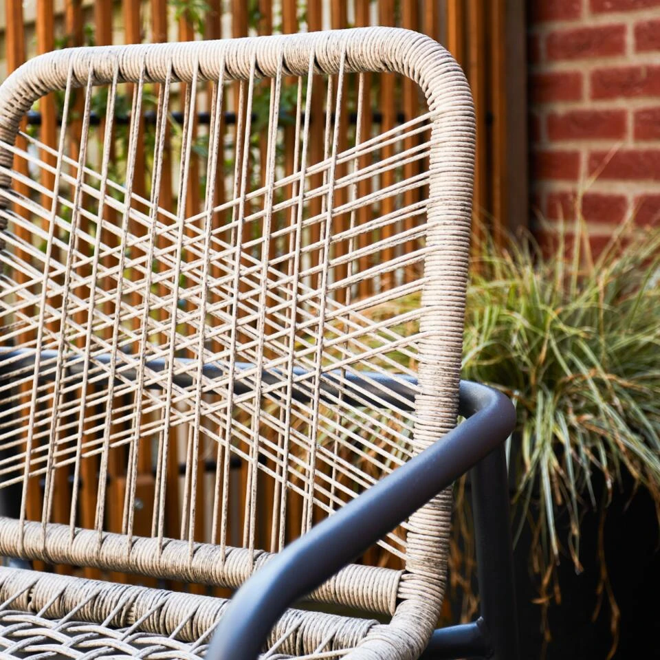 Tuinstoel Met Armleuning Nika Zand - 58,50x53x75,50 Cm - Touw - Beige 5 Tuinstoel Met Armleuning Nika Zand - 58,50x53x75,50 Cm - Touw - Beige - Afbeelding 3