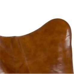Buffalo Vlinderstoel Cognac - Leder - Bruin 7 Buffalo Vlinderstoel Cognac - Leder - Bruin -Huishoudelijke Goederen Winkel 1000094338 0103