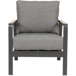 Loungestoel Mai Tai - Stof - Grijs -Huishoudelijke Goederen Winkel 1000094340 0102