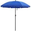 ACAZA Stokparasol - Ø 160 Cm - Achthoekig - Kantelbaar - Met Draagtas - Blauw -Huishoudelijke Goederen Winkel 1000095610