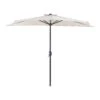 Beliani Halfronde Parasol GALATI - Beige Polyester 1 Beliani Halfronde Parasol GALATI - Beige Polyester -Huishoudelijke Goederen Winkel 1000096519