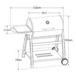 Cook'in Garden Grills TONINO - Zwart - Staal -Huishoudelijke Goederen Winkel 1000097099 0104