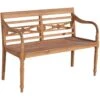 CLP Bank Maryland 120 Cm Teak 1 CLP Bank Maryland 120 Cm Teak -Huishoudelijke Goederen Winkel 1000097775