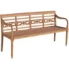 CLP Bank Maryland 170 Cm Teak 2 CLP Bank Maryland 170 Cm Teak -Huishoudelijke Goederen Winkel 1000097777