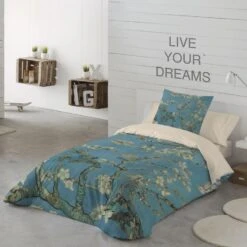 Zavelo Dekbedovertrek Van Van Gogh Almond Blossom -140x200/220 -Huishoudelijke Goederen Winkel 1000098868 0101